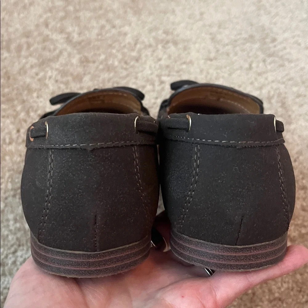 NIB Dolce Vita Faux Suede Bow Loafers - Picture 5 of 8